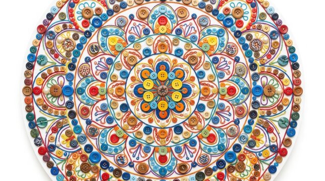 Detailed circular mandala illustration with geometric patterns illustration circular geometry geometric symmetrical symmetry ornament ornamental decorative decoration abstract detailed