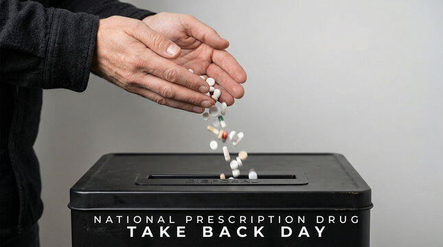 National Prescription Drug Take Back Day Concept Image, featuring medication safety, proper disposal, and community health.