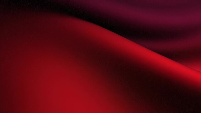 Smooth red silk fabric texture with flowing curves and vibrant color background for design