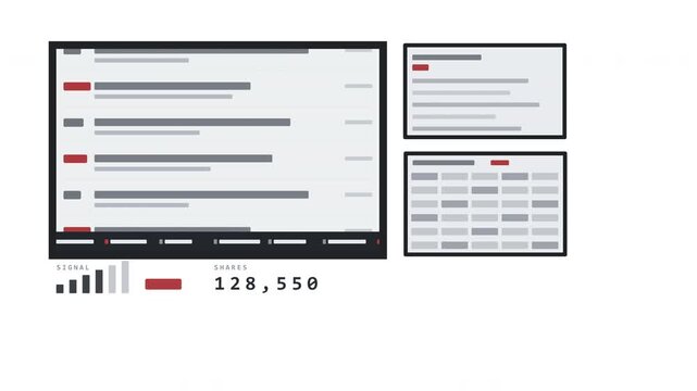 News headlines broadcast, fake news and hoax information, abstract media concept, digital broadcast screen