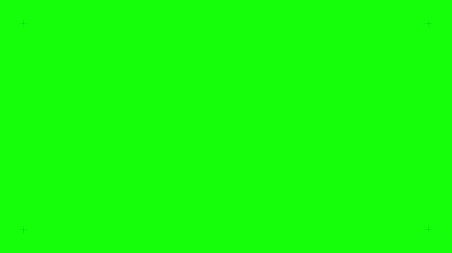 Animated Blue Folder Opening with Colorful Documents on Green Screen Background.