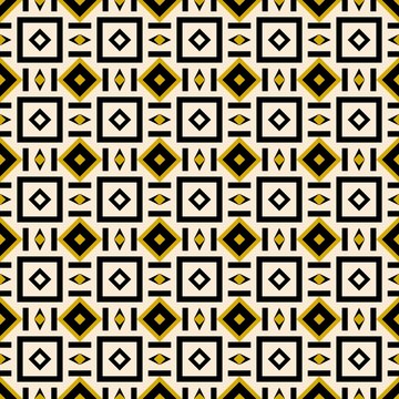 Abstract Geometric Art Deco Style Pattern Background