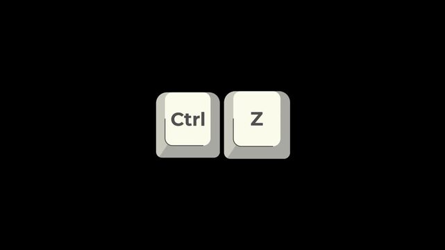 Computer keyboard keys showing ctrl v shortcut command for paste function, transparent background, alpha channel