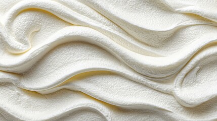 Fototapeta premium Close up of soft whipped cream texture