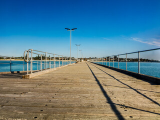 Naklejka premium Long View Down Rosebud Pier