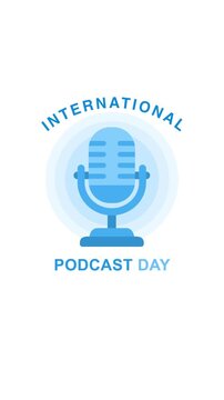International Podcast Day with illustration of microphone