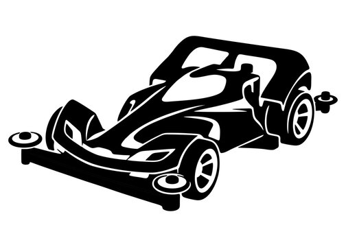 Black and White Tamiya Silhouette