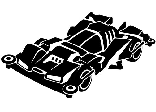 Black and White Tamiya Silhouette