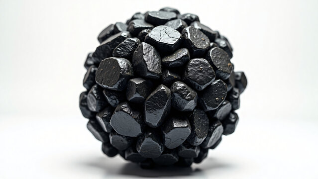 Coal Sphere for Marketing Text and Branding