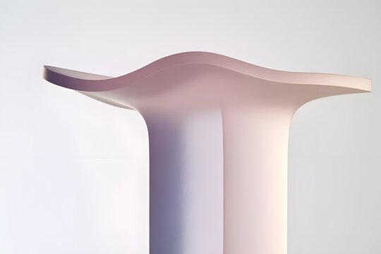 Minimalist T-Shaped Pedestal Display Stand