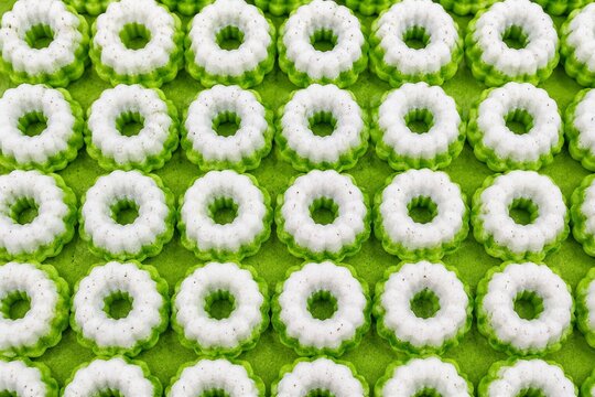 Kuih Puteri Ayu Background. Malaysian Kuih. Malaysian Dessert.