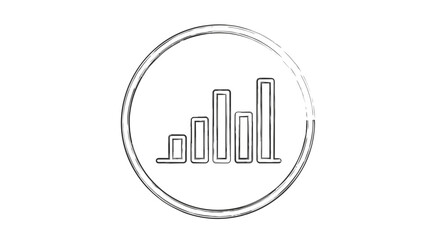 Obraz premium bar chart icon, business graph symbol