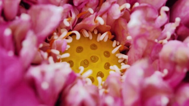 Pink Lotus Flower Close Up