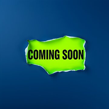 coming soon tag on break through paper