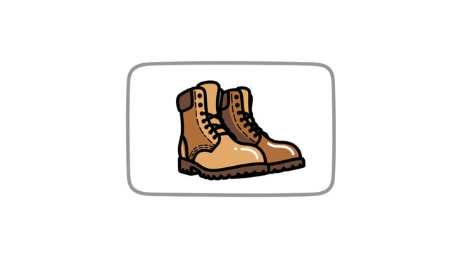 brown hiking boots, footwear
