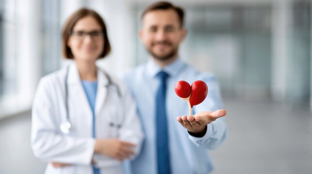 Kidney Health Awareness Campaign with Physician and Model