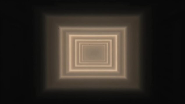 Glowing golden rectangular frames pulsing on a dark background