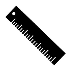 Fototapeta premium Black comb silhouette icon isolated on white background, simple grooming tool symbol, hair care equipment vector graphic