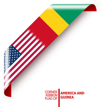 Two friendship flag ribbons displayed at an angle unite America and Guinea&mdash;home to the Mount Nimba Strict Nature Reserve, a UNESCO World Heritage Site and habitat for a rare species of viviparous frog