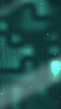 Abstract geometric pattern with teal glow. 2d animation