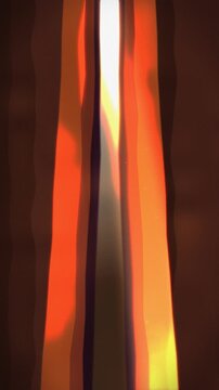 Abstract warm vertical wave pattern. 2d animation