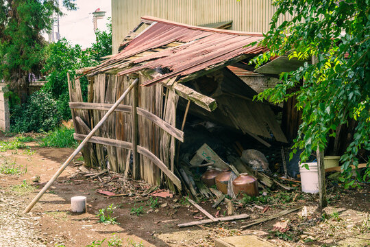 old abandoned japanese house