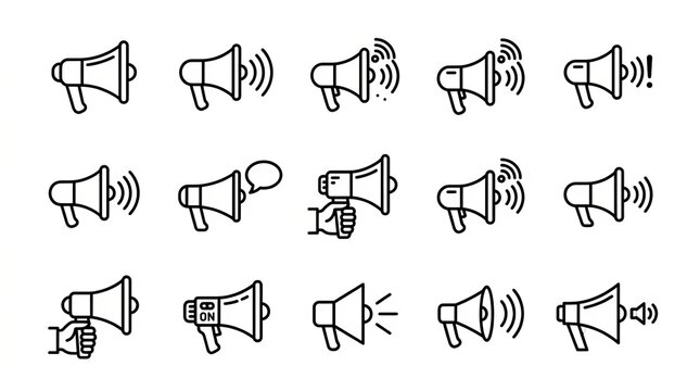 Hand drawn black ink doodles of various musical instruments on white background.