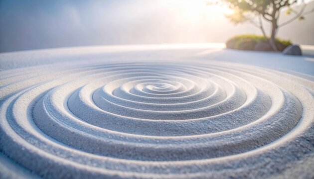 砂 砂紋 渦巻き 枯山水 砂浜 砂丘 幾何学パターン 曲線 陰影 質感 テクスチャ 禅 癒し 瞑想 静寂 抽象的 プレースホルダー 背景素材 砂時計 光と影
