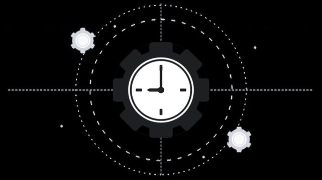 Macro Shot of Luxury Mechanical Watch Movement with Rotating Gears, Precision Horology Engineering and Industrial Time Concept Background