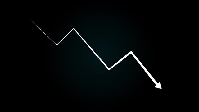 Downward Zigzag Arrow Animation, zigzag arrow pointing downward