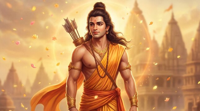 Lord Shri Ram portraits for Ram Navami, Diwali, Dussehra, Vijayadashami, Ramlila, Deepotsav Ayodhya, Ram janmotsav, Festival Marketing, Greeting Cards, Social ... See More