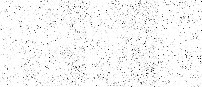 Sparse black distressed speckle texture on white background with scattered grunge particles and rough ink marks