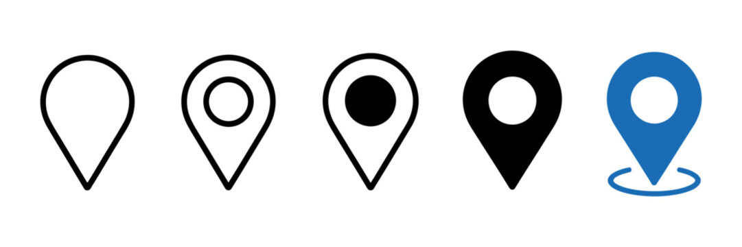 location pin icon for map gps navigation address and destination