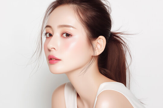 美容, 女性, スキンケア, 化粧品, ビューティー, 若い女性, 美肌, 日本人, アジア人, フェイシャル, メイク, 美容液, 保湿, クリーム, エイジングケア, 美容医療, エステ, 美容クリニック, 肌ケア, ナチュラルメイク, 透明感, ツヤ肌, モデル, 笑顔, ポートレート, クローズアップ, リラックス, 癒し, 健康的, 美白, コラーゲン, ヒアルロン酸, アンチエイジング