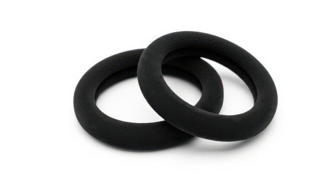 Black Rubber O Rings Pair For Mechanical Sealing Plumbing And Industrial Use