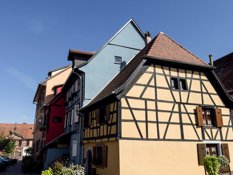 Maison sur le village de Bergheim en Alsace