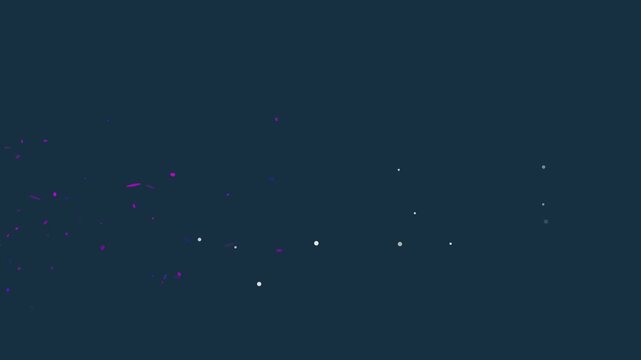 Cosmic glowing particles expanding across dark space background with video captures vibrant purple blue particles streaking dynamically through deep cosmic void space exploration (737)