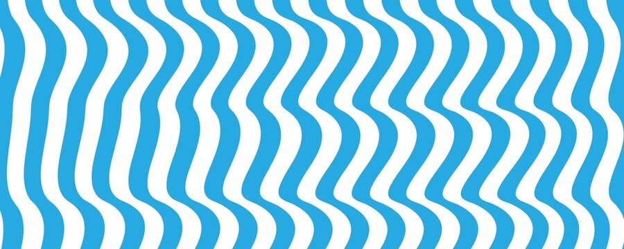Turquoise Horizontal Striped Pattern Background &mdash; Seamless Blue and White Nautical Design for Fabric and Web