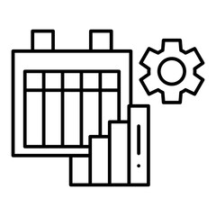 Obraz premium Schedule Line Icon