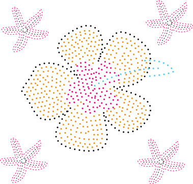 seamless pattern with flowers