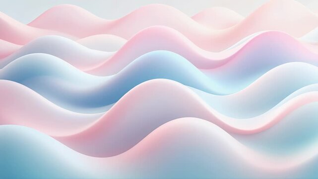 Soft, creamy pastel waves gently flowing in a soothing, seamless motion, creating a calm backdrop