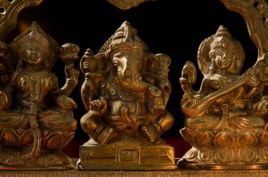 Ganesh ,Lakshmi and Saraswati idol 