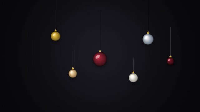 Elegant Floating Christmas Ornament Gravity Animation