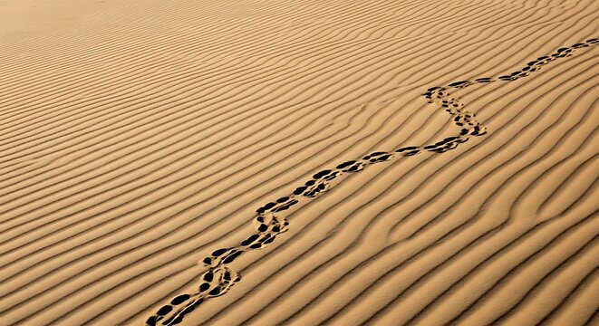 Sand Dunes Wind Patterns Sidewinder Rattlesnake Tracks