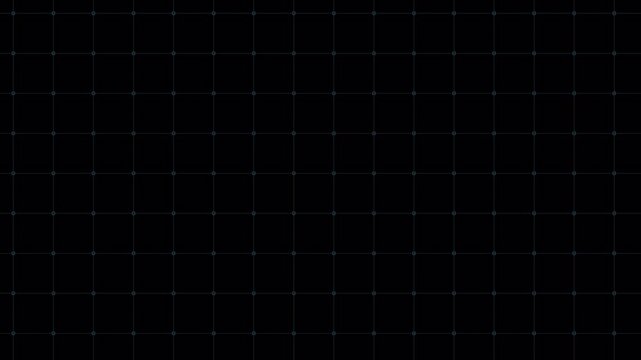 Abstract dark grid background with subtle shifting light patterns.