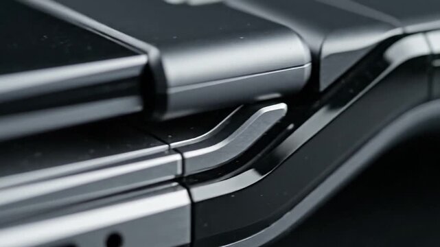 Sleek Folding Phone - A Close-Up of Modern Technology.