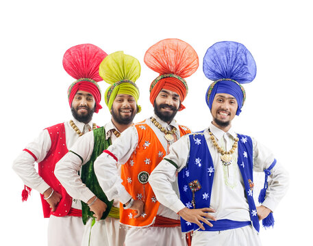 Sikh men posing 