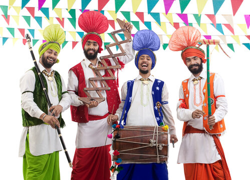 Sikh men posing 
