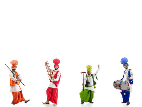 Sikh men dancing 