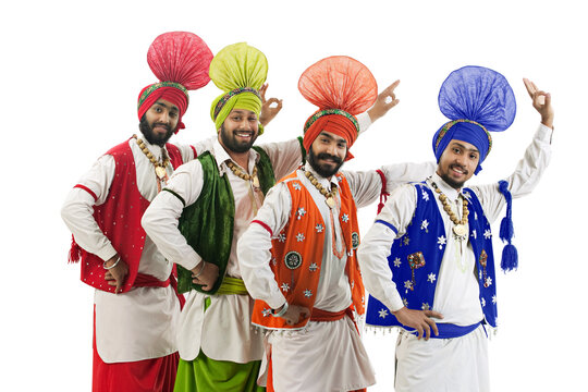 Sikh men dancing 